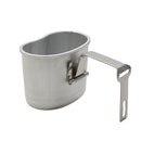 Cantimplora militar belga original de 1 litro, bolsa de plástico, vaso de aluminio incluido