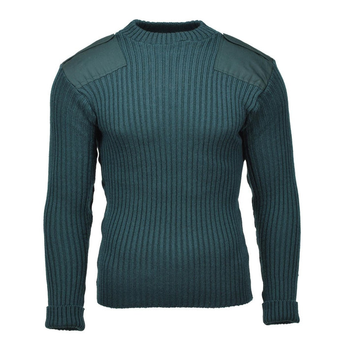 Jersey de comando militar belga original suéter de lana de punto cálido verde NUEVO - GoMilitar
