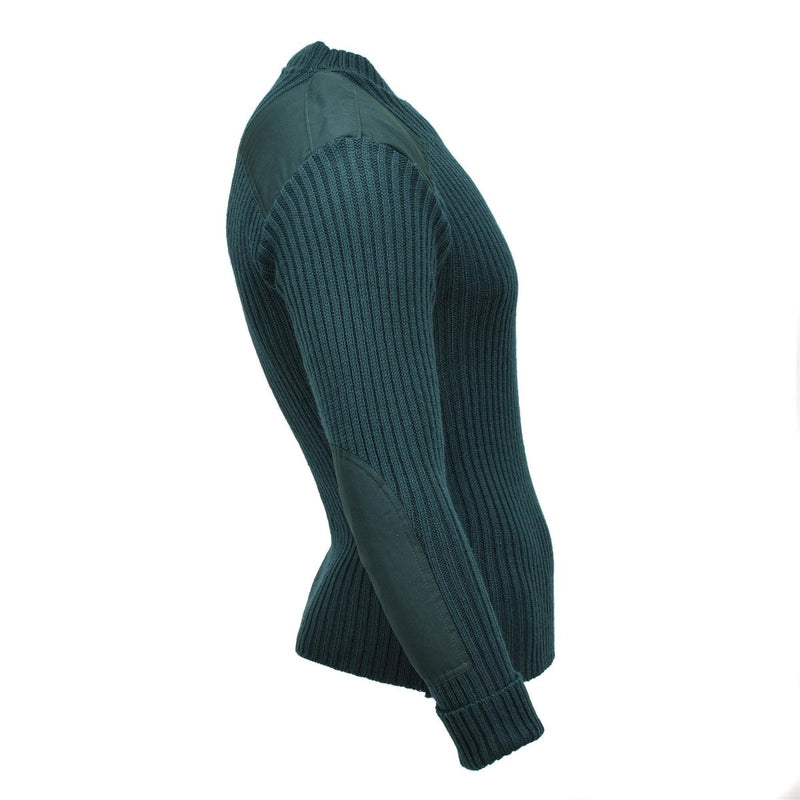 Original Belgian Military commando pullover warm knitted wool sweater green NEW - GoMilitar