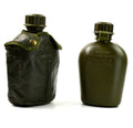 Cantimplora militar belga original M1 con tapa, botella para equipo de campo, color verde oliva