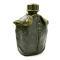 Cantimplora militar belga original M1 con tapa, botella para equipo de campo, color verde oliva