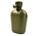 Cantimplora militar belga original M1 con tapa, botella para equipo de campo, color verde oliva