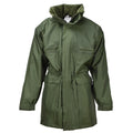 Chaqueta larga de lluvia belga original con Liner Olive Waterproof Field NUEVO