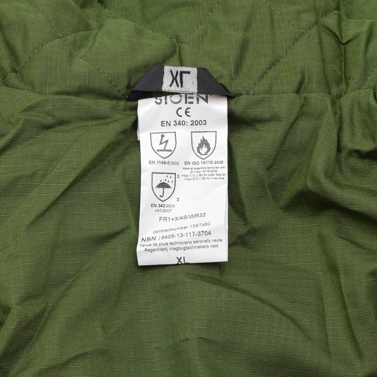 Chaqueta larga de lluvia belga original con Liner Olive Waterproof Field NUEVO