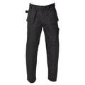 Trabajo militar belga original pantalones de carga duraderos rodillas reforzadas negras nuevas