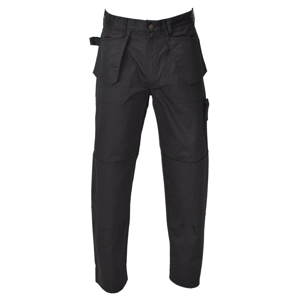 Trabajo militar belga original pantalones de carga duraderos rodillas reforzadas negras nuevas