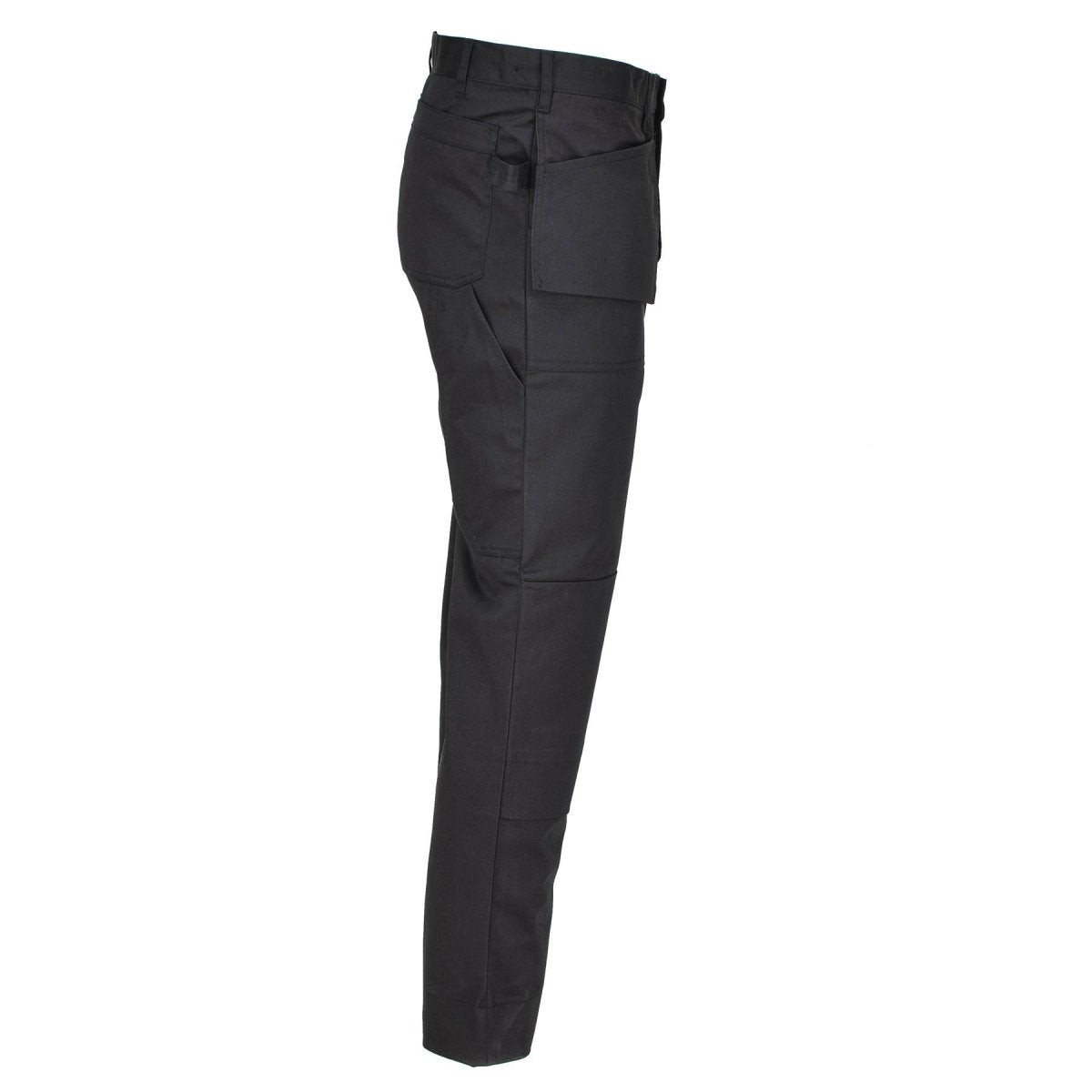 Trabajo militar belga original pantalones de carga duraderos rodillas reforzadas negras nuevas