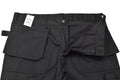 Trabajo militar belga original pantalones de carga duraderos rodillas reforzadas negras nuevas