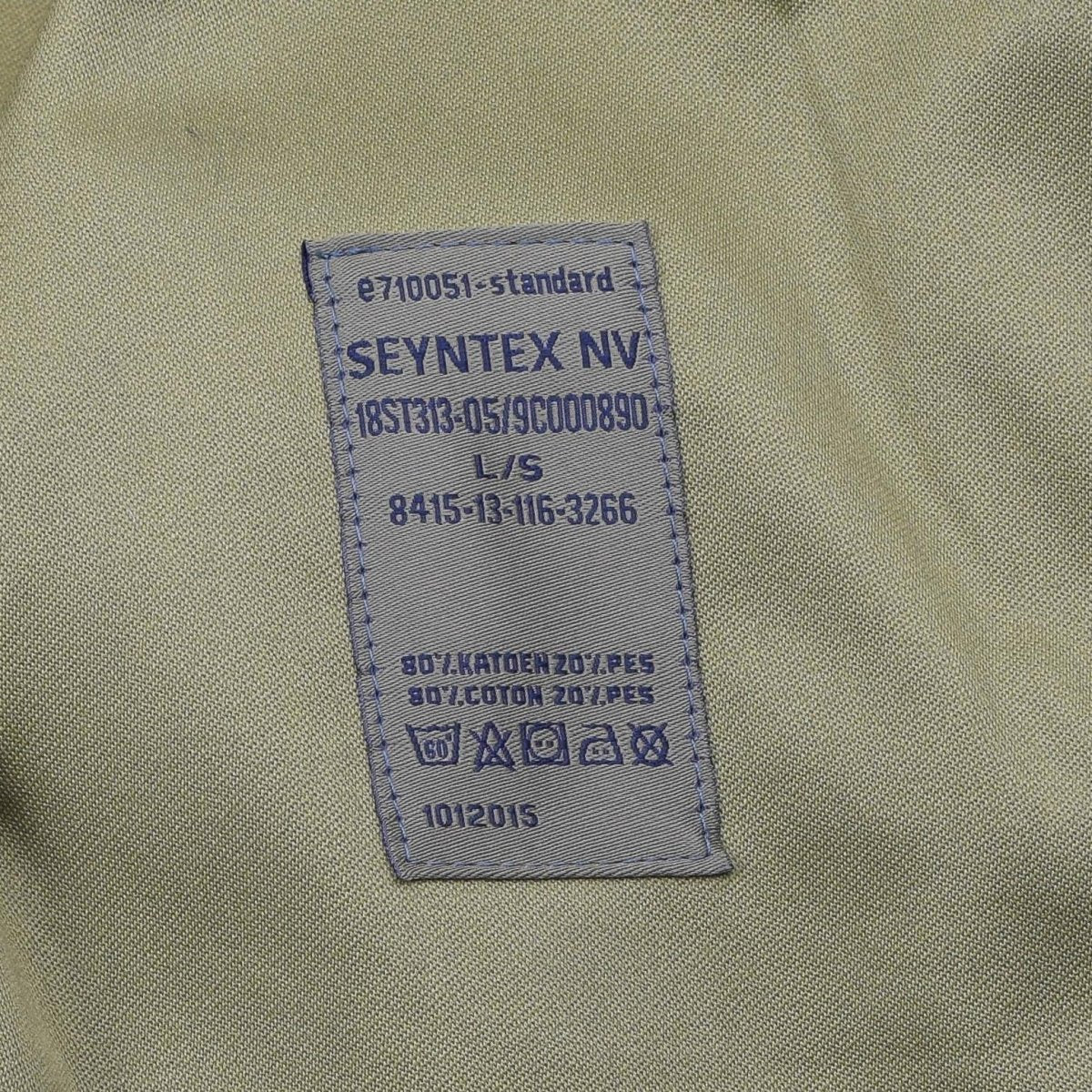 Tropas tácticas de chaqueta militar de Bélgica original uniforme de campo Jigsaw Seyntex