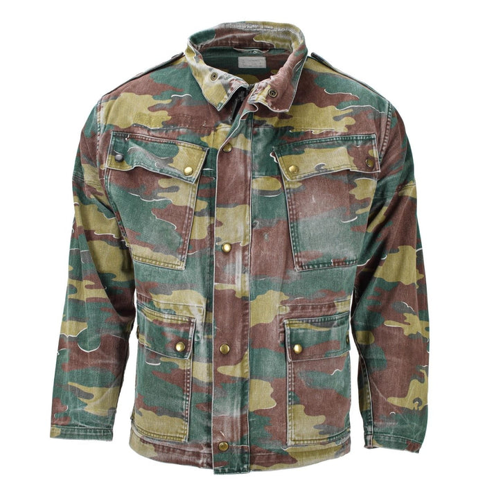 Original Bélgica Militar M56 rompecabezas chaqueta de camuflaje ejército de tropas de combate de campo - GoMilitar