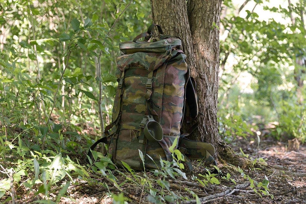 Mochila táctica militar de bélgica original mochila grande para acampar de 110l de 110L
