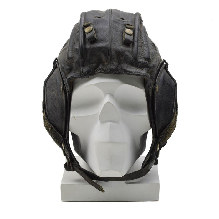 Casco de seguridad militar original de Bélgica para tanque, protección para la cabeza y los oídos, color negro - GoMilitar