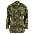 Chaqueta del ejército británico original BDU Combate Smock CELIMO COLLO CON ESCROBA MILITAR