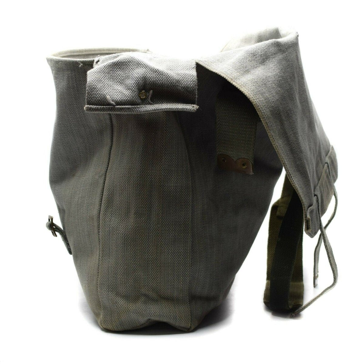 Ejército británico original M37 Haversack Canvas Pack Gris Bolso lateral grande