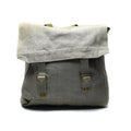 Ejército británico original M37 Haversack Canvas Pack Gris Bolso lateral grande