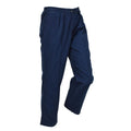 Pantalones médicos originales del ejército británico, cintura elástica frontal plisada, azul marino