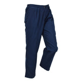 Pantalones médicos originales del ejército británico, cintura elástica frontal plisada, azul marino