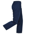 Pantalones médicos originales del ejército británico, cintura elástica frontal plisada, azul marino