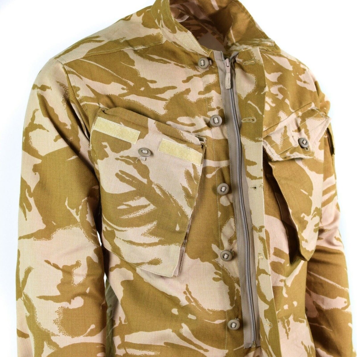 Combate militar del ejército británico original Combate Desert Camo Chaqueta Resistente al fuego NUEVO