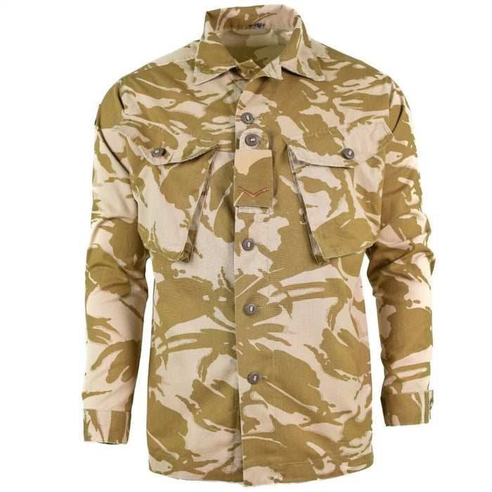 Camisa de chaqueta de campo del desierto de combate militar del ejército británico original ligera - GoMilitar