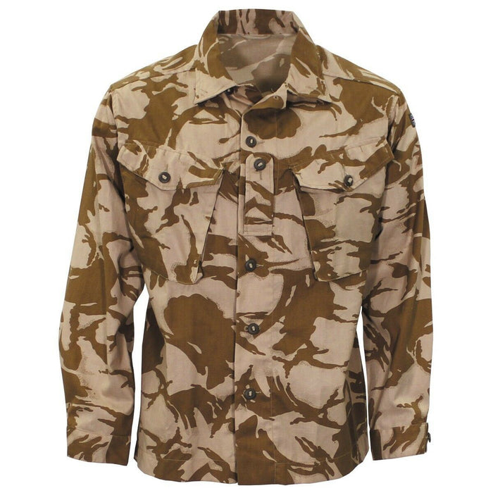 Camisa de chaqueta de campo del desierto de combate militar del ejército británico original ligera NUEVA - GoMilitar