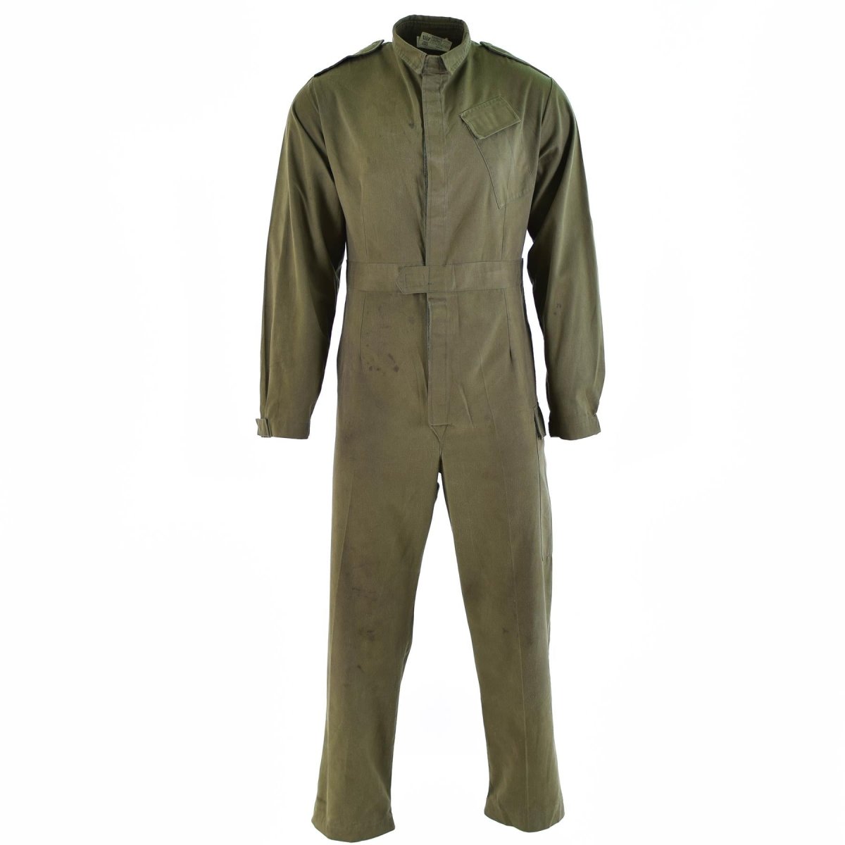 El ejército británico original del traje verde oliva de la cubierta de la cubierta de los monos de la mecánica