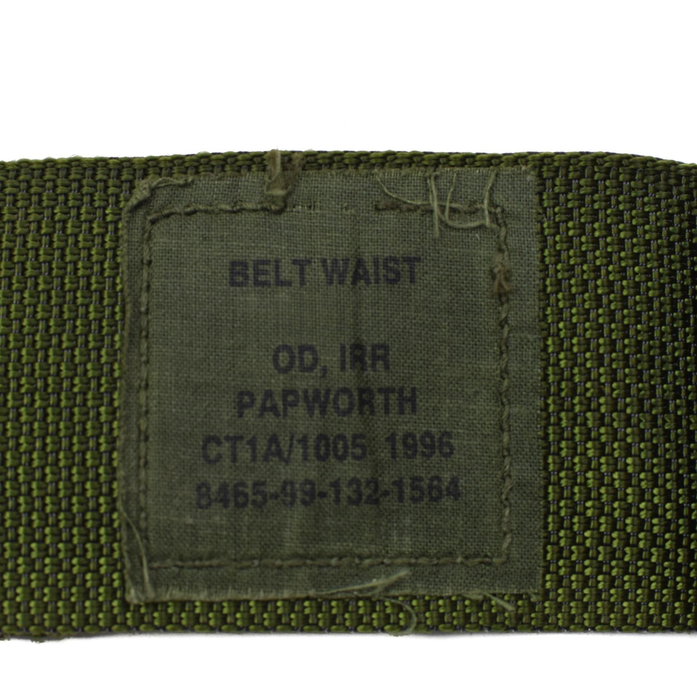 Cinturón táctico Original del ejército británico PLCE, cinturón verde oliva ajustable