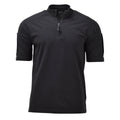 Camisetas tácticas de la policía del ejército británico original manga corta con cremallera negra nueva