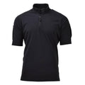 Camisetas tácticas de la policía del ejército británico original manga corta con cremallera negra nueva