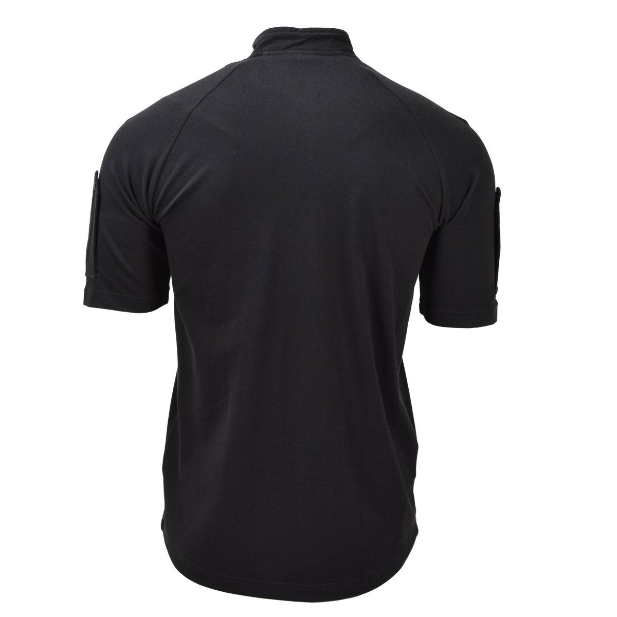 Camisetas tácticas de la policía del ejército británico original manga corta con cremallera negra nueva