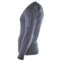 Jumper del ejército británico Original Comando Jumper azul suéter gris lana en V