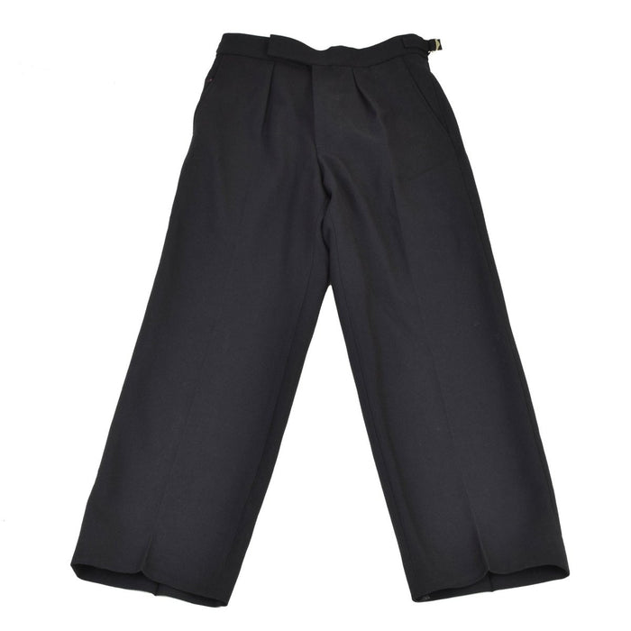 Pantalones originales del ejército británico royale azul marino clase 1 vestido pantalones formales negros NUEVO - GoMilitar