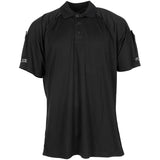 Camiseta original del ejército británico Policía táctica Polos de polo transpirable Negro