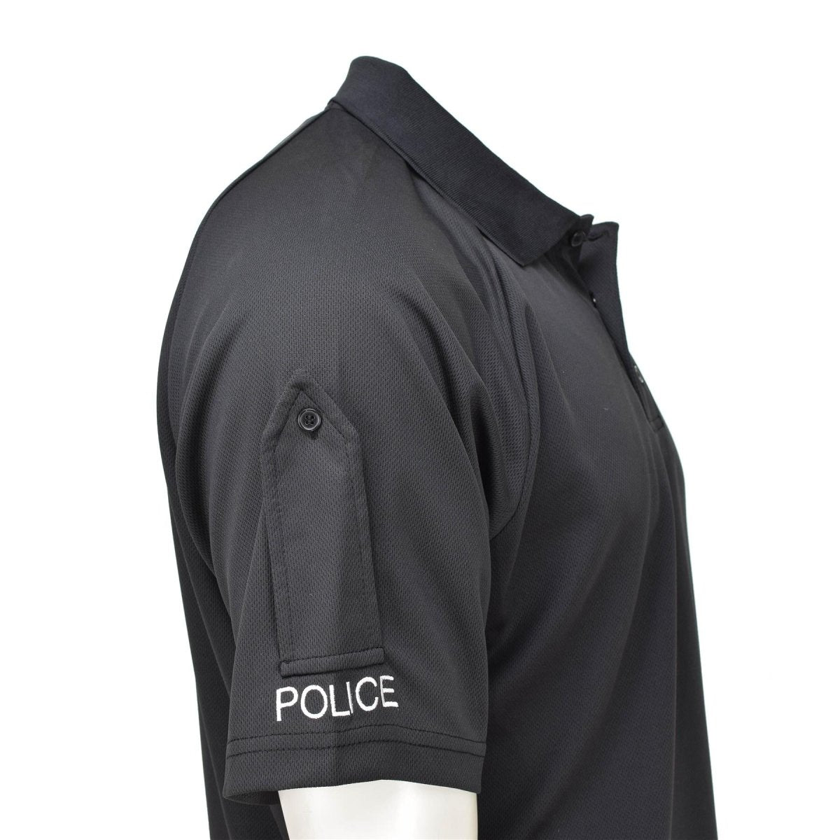 Camiseta original del ejército británico Policía táctica Polos de polo transpirable Negro