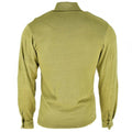 Camisa tricot del ejército británico original cremallera con cremallera con cremallera verde termal