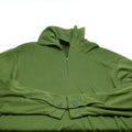 Camisa tricot del ejército británico original cremallera con cremallera con cremallera verde termal