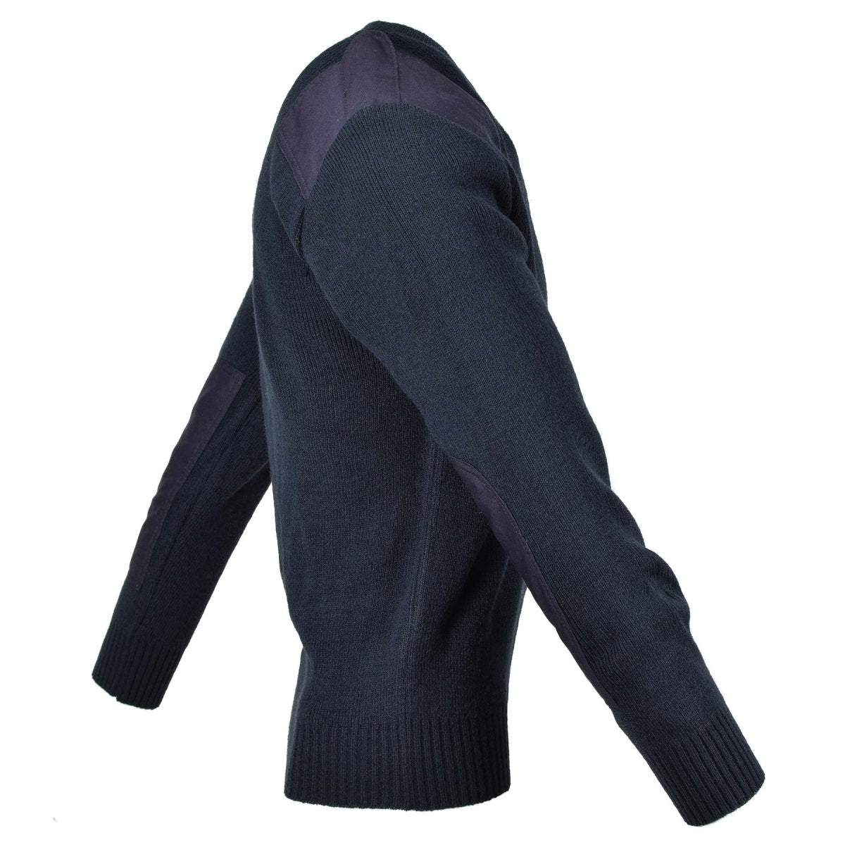 Servicio de jersey de Explicador de Ex-Policía British British British Séter Séter de cuello en V Blue