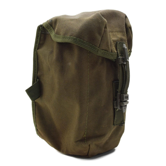 Original British Military 1L Canteen Screw On Lid Vintage Pouch Included Olive - GoMilitar