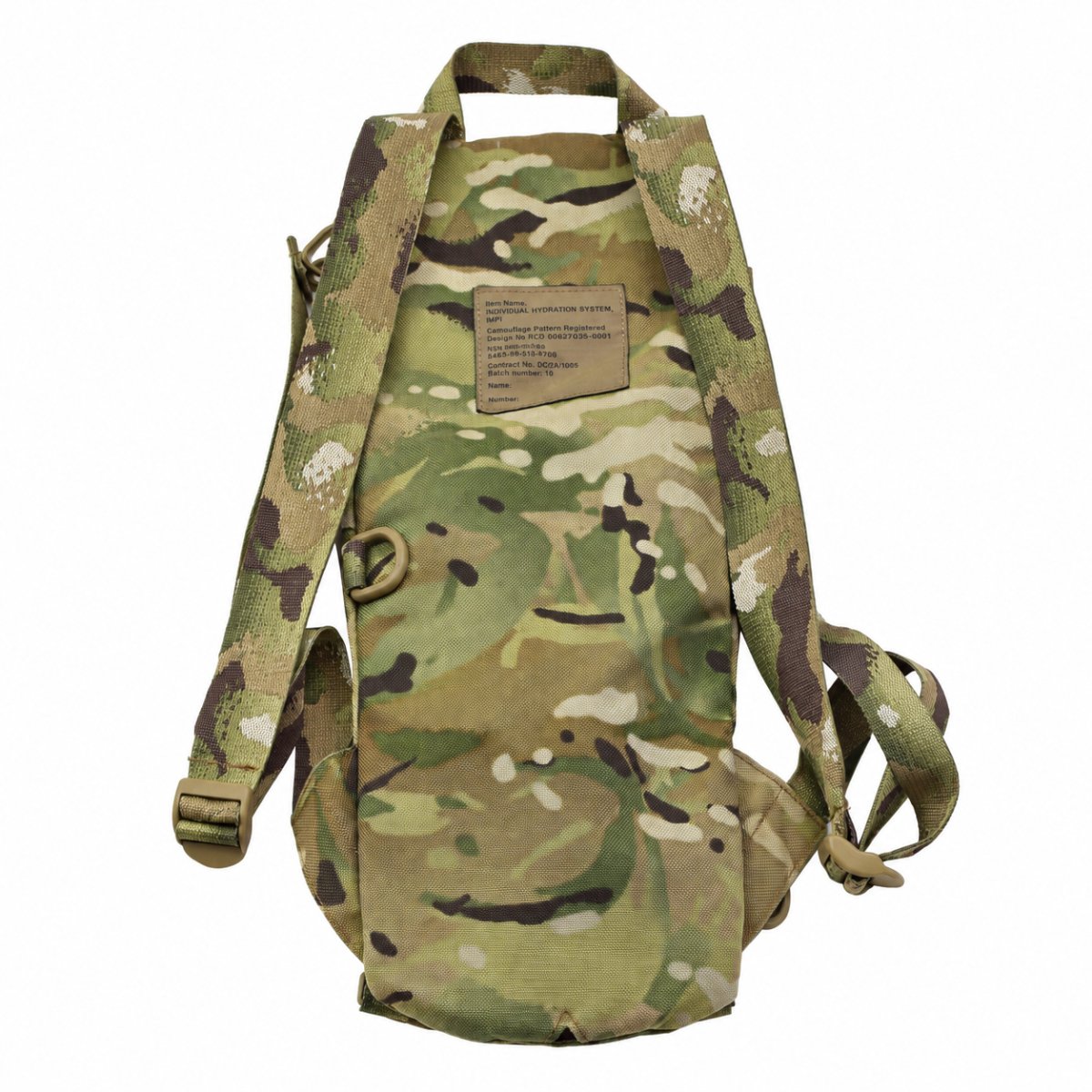 Sistema de hidratación militar británico original 3L Vejiga TPU MTP Camo
