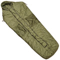 Saco de dormir original militar británico de invierno ártico, diseño en forma de momia, color verde oliva