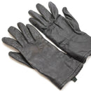 Original British Military Combat Gloves Wrist Straps Leather Army Issued Black - GoMilitar