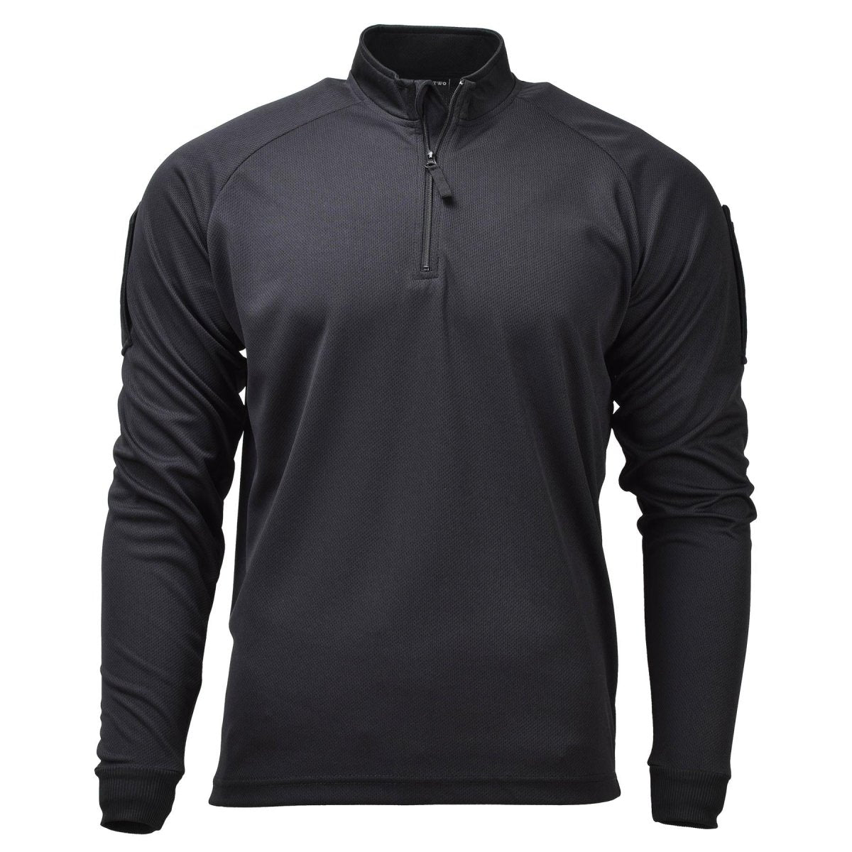 Camisetas tácticas de combate militar británica original con cremallera negra transpirable nuevo