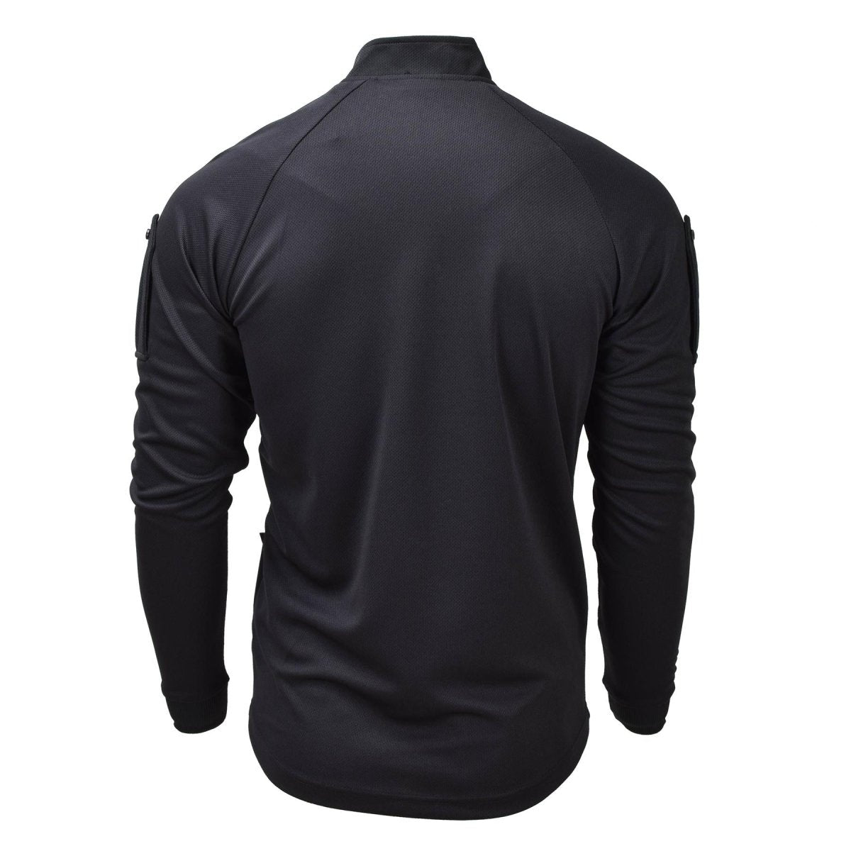 Camisetas tácticas de combate militar británica original con cremallera negra transpirable nuevo