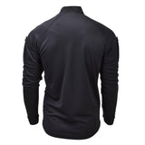 Camisetas tácticas de combate militar británica original con cremallera negra transpirable nuevo