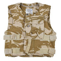Vestible de flak militar británico original chaleco dpm camuflaje desértico táctico