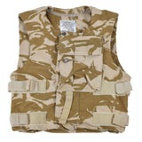 Vestible de flak militar británico original chaleco dpm camuflaje desértico táctico