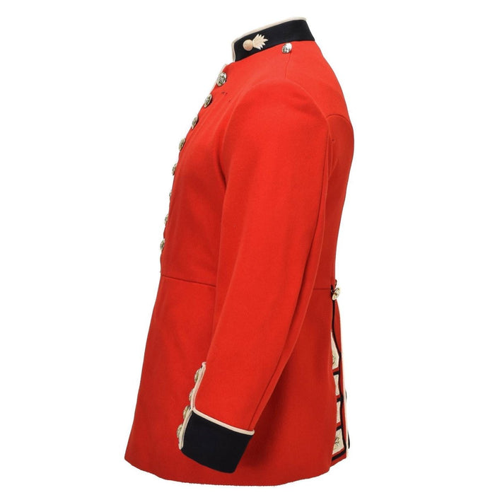 Chaqueta Formal Militar Británica Botones Dorados Sin Charreteras Rojo