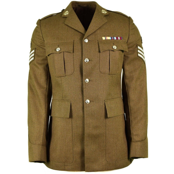 Chaqueta militar británica original Problema de uniforme militar caqui nuevo