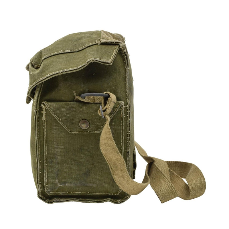 Gasmask militar británico original M44 Bolsa de filtro liviano Conjunto completo Negro