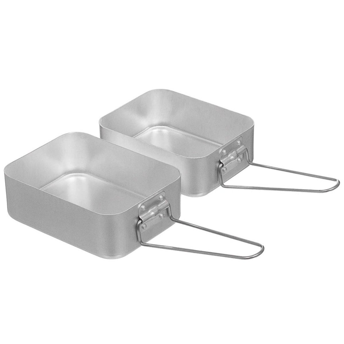 Juego de cocina militar británico original, juego de cocina de aluminio para exteriores, color gris